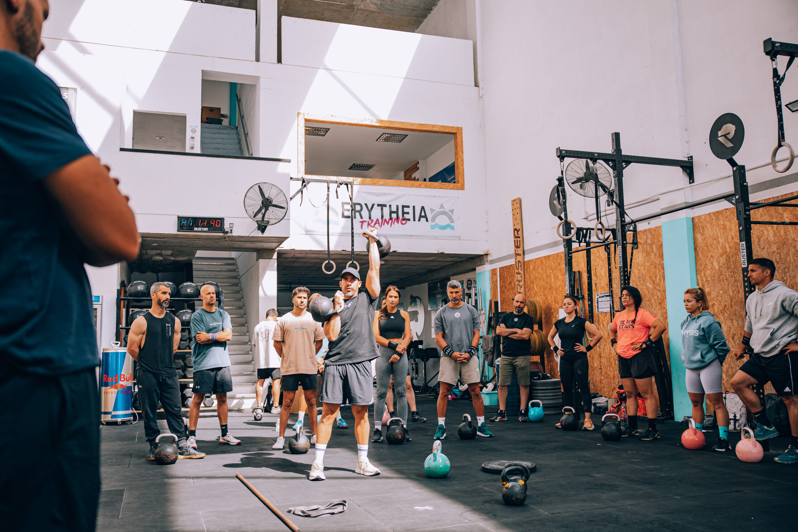 Jesús Ochoa double kettlebell en competición